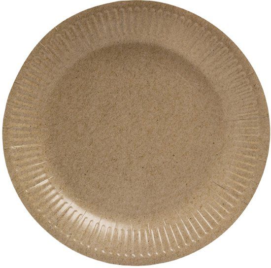 PROnappe kartonnen borden rond 230 mm roze