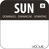 Vogue U783 Oplosbare Voedseletiketten Zwart 1000 Stuks