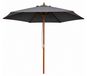 Linder Exclusiv salon de jardin avec cadre en bois, 250 cm, gris foncé