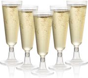 Matana – 24 Plastic Champagneglazen, 150ml – Herbruikbaar – Voor Bruiloften, Verjaardagen & Feesten