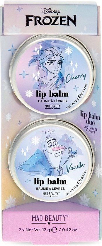 Mad Beauty x Disney - Frozen Lip Balm Duo - 24g - Cherry & Vanilla