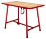 Table de travail Pliable Bois massif Châssis en acier 120 x 62,5 cm 300 kg