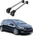 Omac Barres De Toit Compatibles Avec Kia Ceed II HB 2012-2018 5 Portes – 2 Barres – Antivol Inclus – Aluminium Argent