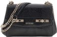 GUESS Melinda Mini Convertible Xbody Flap Bag Black zwart