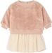 Vertbaudet Babyset sweater + rok roze (poederkleur)
