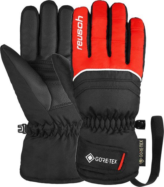 Reusch Teddy GORE-TEX Junior Fingerhandschoenen - Rood/Zwart - Maat 6