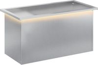 vidaXL Plantenbak met led zilver 40 x 80 x 40 cm gegalvaniseerd staal