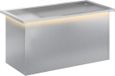 vidaXL Plantenbak met led zilver 40 x 80 x 40 cm gegalvaniseerd staal