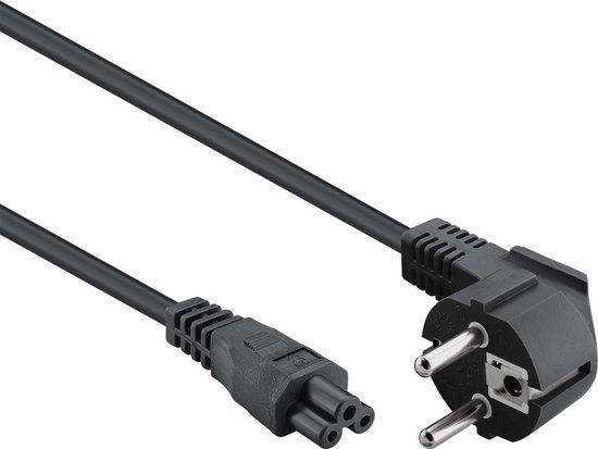 Goobay C5 to CEE 7/7 Power Cable - 3m - Black - 44877