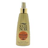Soleil Noir Huile Sèche Vitaminée SPF10 Faible Protection - Peaux Mates et Bronzées - Vitamines et Huiles Nobles - Fabrication Française - Flacon Pompe, 150 ml
