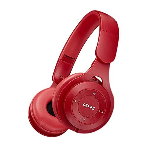 Yosemite Draadloze Bluetooth-hoofdtelefoon, High Fidelity intelligente ruisonderdrukking Over-ear headset, Bluetooth-compatibel 5.0 Leuke stereo gaming-sportheadset voor pc-laptop Rood