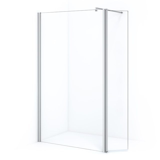 Maxaro Inloopdouche 120 cm met Draaibare Zijwand 35 cm Chroom