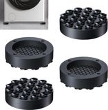 Kivora B.V. Amortisseur de vibrations pour machine à laver, Lot de 4, Tapis antivibrations, Tapis antivibrations universel, Pieds de machine à laver, pour machine à laver et sèche-linge