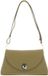 Coccinelle Leren schoudertas Nikla Handbag Double Grainy Leather Seagrass / Sandshell kaki