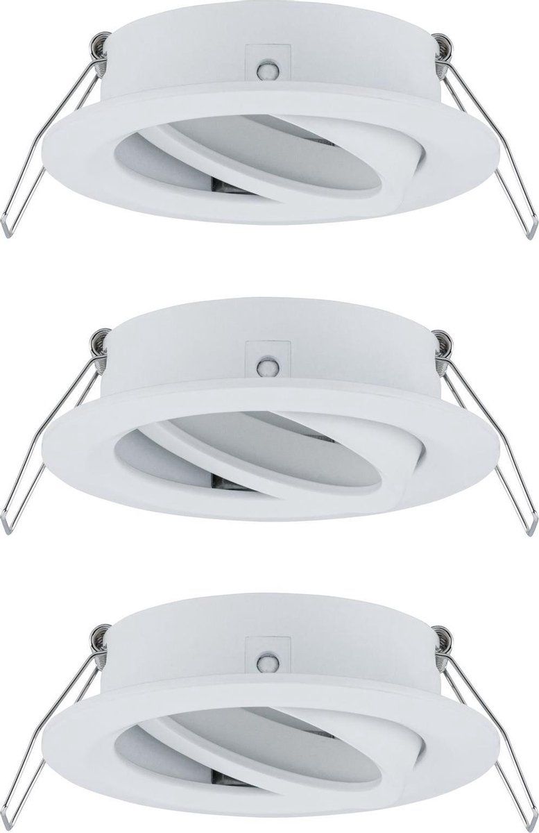 Paulmann Inbouwlamp Choose Basisset zwenkbaar rond 84mm 3x10W dimbaar Wit mat