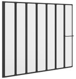 Paroi de douche noir 168 x 140 cm aluminium