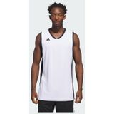 adidas heren Mens Pulse Speed Bball Jersey Shirt, white/black, S