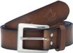 Jan Vanderstorm herren Leren Riem - 125 - lichtbruin - Plus Size