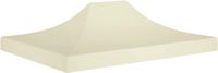 vidaXL Partytentdak 270 g/m² 4x3 m crème