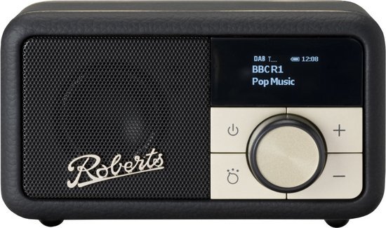 Roberts Revival Petite 2 - FM/DAB+/BT radio - Zwart