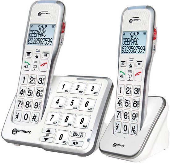Geemarc Amplidect 595 Foto Duo - Telefoon met fototoetsen - Wit