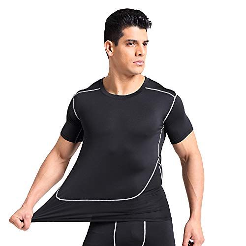 BaronHong Heren Compression Shirt - Zwart - 3XL