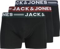 Jack & Jones Sense Trunks 3-pack Noos 12081832 Black/black - Black Mannen Maat - M