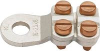 Klauke 585R8 cosse à œillet 4 vis Section transversale (max.) : 35 mm² Diamètre de la tige : 8,5 mm non isolé métal 1 pièce