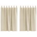 vidaXL Gordijnen 2 stuks Crèmekleurig Fluweel 140 x 140 cm