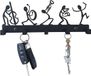 Sans marque Porte-clés - Noir - Métal - 5 crochets