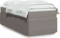 Maison Exclusive - Lit boxspring avec matelas, couleur taupe, 90x190 cm, textile