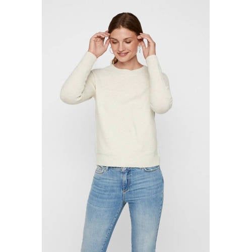 VERO MODA VMDOFFY Offwhite Melange Knit Sweater