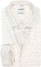 OLYMP 24/7 Level 5 body fit overhemd - dobby - wit met beige dessin - Strijkvriendelijk - Boordmaat: 44 (EU maat: XL)