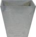 Artstone Ter Steege Bloempot/plantenpot - vierkant - gerecycled kunststof - steengrijs - D20 en H20 cm