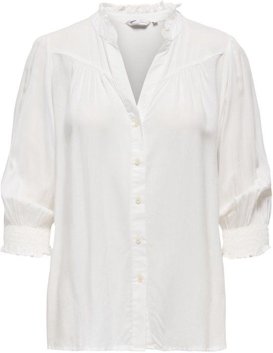 ONLY ONLRAYA 3/4 SHIRT WVN NOOS - Cloud Dancer - S
