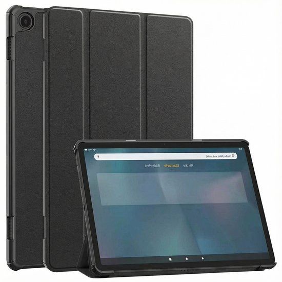 imoshion Tablet Hoes - Geschikt voor Amazon Fire Max 11 - Trifold Bookcase - Zwart