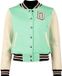 Queen Kerosin Vintage Love Dames Collegejas - beige/groen