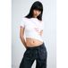 Desigual top met logo - wit