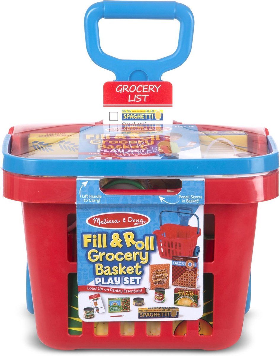 MELISSA & DOUG Speelset met Boodschappenmandje - Hout - Multi