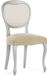 Eysa set van 2 bi-elastische stoelhoezen zonder rugleuning, beige, ontwerp Harlem