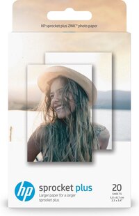 HP Sprocket PLUS Zelfklevend Fotopapier - 58x87mm - 20 stuks - Wit - Glans