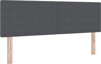 vidaXL Hoofdbord Donkergrijs 144 cm Corduroy Stof