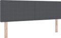 vidaXL Hoofdbord Donkergrijs 144 cm Corduroy Stof