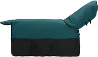 vidaXL Paardendeken Donkergroen en Zwart 75 cm Polyester