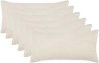 vidaXL Kussensloop - 6 stuks - HEERLEN - Crèmekleurig - 40 x 80 cm - Bouclé