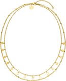 PURELEI Halsketting Plain Goudkleurig Roestvrij staal 50 cm