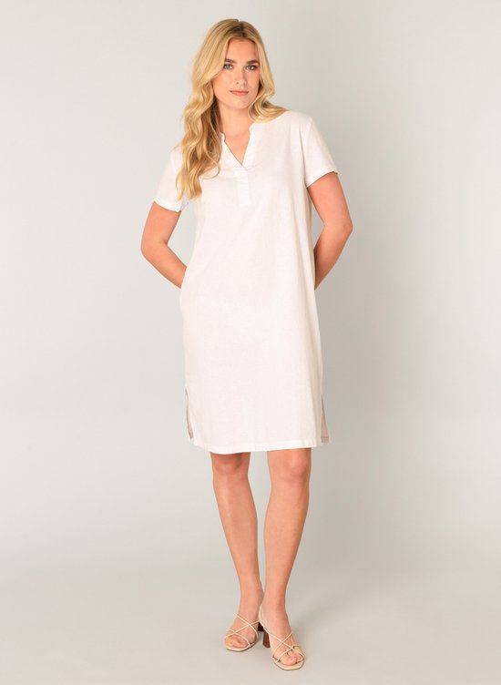 BASE LEVEL Yacin Jurk Natural White Maat 42
