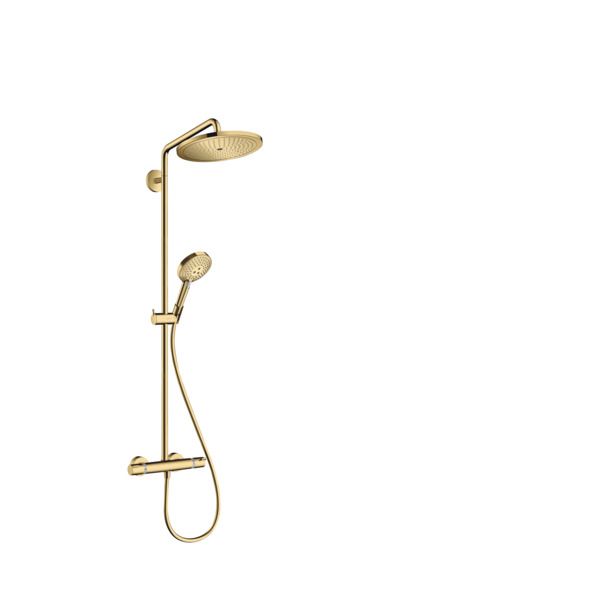 Hansgrohe Croma Select S Showerpipe 280 - Polished Gold Optic - Thermostat