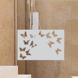 Ambiance Sticker Privacy raamfolie - Vlinders - Zelfklevende raamfolie voor ramen en douchedeuren - 55x85cm