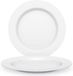 Juypal Hogar Juypal Bordenset - 4x - wit - kunststof - D26 cm - herbruikbaar - BPA-vrij